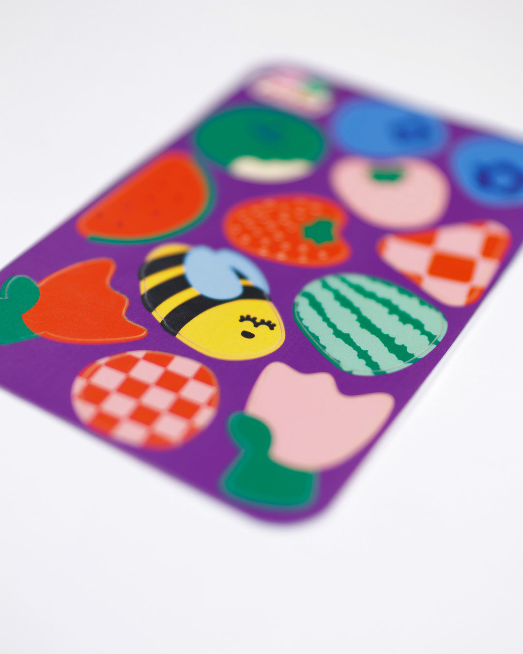 Picnic Sticker Patch Sheet - fruit and nature patches on kids clothing